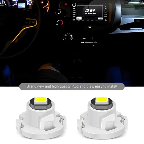 10 Bombillas LED T4.2 para tablero, 3030 Chip blanco miniatura 7