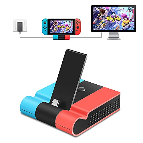 Volantech Switch Dock for Nintendo Switch, TV Docking Station Switch Dock Replacement Foldable TV Dock Station Portable with 4K HDMI TV Adapter and USB 3.0 Port