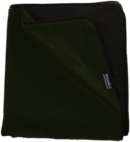 Mambe Extreme Weather 100% Waterproof/Windproof Outdoor Blanket, Camping Blanket and Stadium Blanket with Premium Stuff Sack (Small, Forest Green)