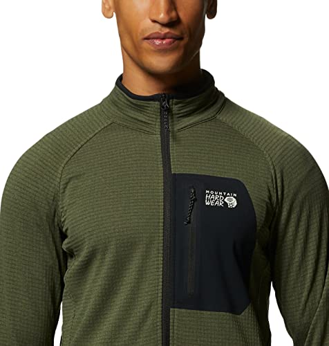Image of Mountain Hardwear Men's Polartec Power Grid Half Zip Jacket | Stylish and Warm Jacket for All Outdoor Adventures