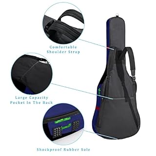 Housse de transport étanche pour guitare avec bandoulière réglable Motif loup, Multicolore 02, 42.9×16.9×4.7 in… - Les Beatles, Paul McCartney, John Lennon, RIngo Starr, George Harrison Housse de transport étanche pour guitare avec bandoulière réglable Motif loup, Multicolore 02, 42.9x16.9x4.7 in… – Image 3