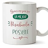 💖 AUTÉNTICAS SUPERHÉROINAS. Hay que recordarle que es la mejor BISABUELA del mundo. Un regalo como esta taza le puede hacer ilusión, un abrazo mucho más… Pero la COMBINACIÓN PERFECTA es… ¡ambas cosas a la vez! Aunque no sea el día del BISABUELA, su cumpleaños o su boda. Cualquier día vale.