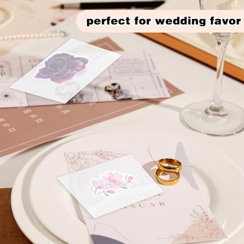 Teaaha 50 Stück Transparente Briefumschläge, 100 x 70 mm Briefumschläge Transparent Briefumschläge Transparente Umschläge Zum Aufbewahren Von Fotos, Briefmarken, Lottoscheinen, Abzeichen, Postkarten