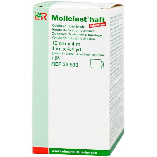 Mollelast 33533 Verbände, Haft latexfrei, 10 cm x 4 m, weiß