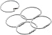 Lucky Line Flex-O-Loc, 5" Clear, 5 Per Package (7111005)