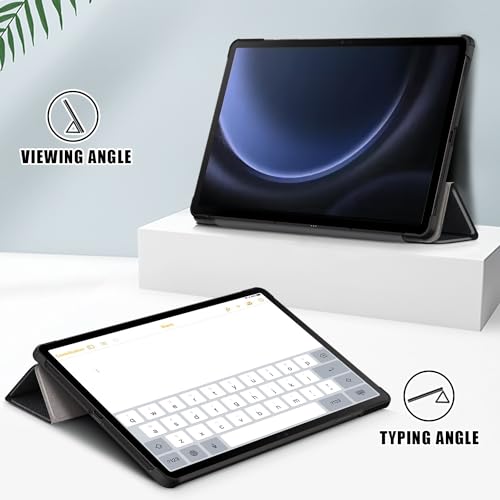 Étui pour tablette Samsung S9 FE idéal pour travailler en déplacement avec clapet tri-fold