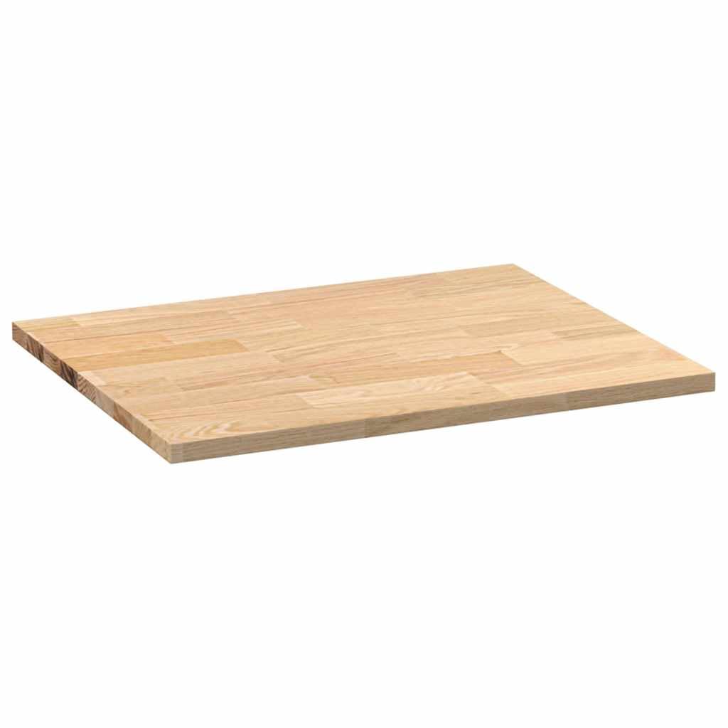 vidaXL Piano di Lavoro Cucina 80x63,5x2,7 cm Legno Massello Rovere, Piano di Lavoro, Piano Cucina, Piano di Lavoro del Bagno, Piano di Lavoro