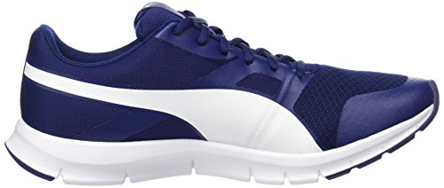 PUMA PUMA Men's Flexracer Sneaker, Blue Blue Depths White, 7.5 UK