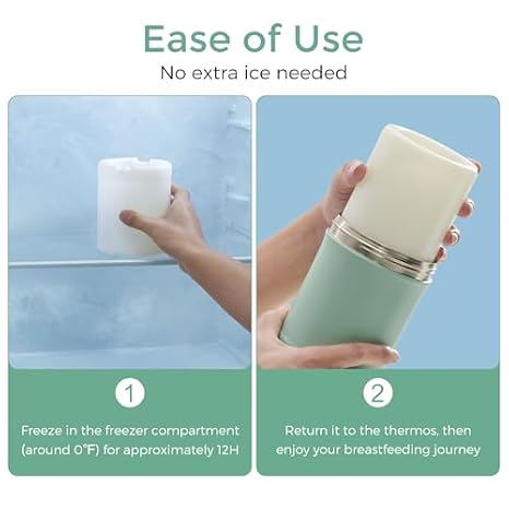 Momcozy 22oz Portable Breast Milk Cooler & Momcozy Natural Baby Bottle