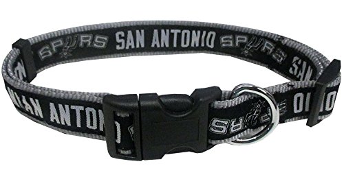 NBA SAN Antonio Spurs Dog Collar, Size Medium. Best Pet Collar for All Sports Fans