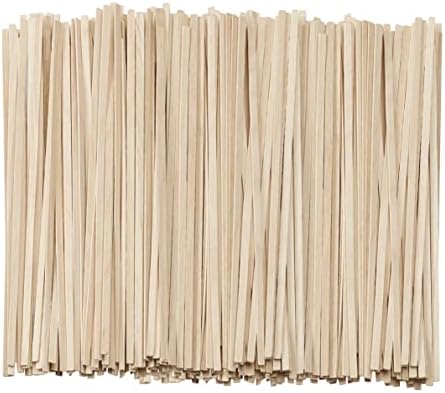 Pantry Value [1000 Count] 5 Inch Wooden Coffee Stirrers - Wood Stir Sticks