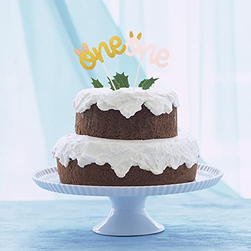 4 Pcs Bandeiras De Bolo De Aniversário Picaretas De Decoração De Bolo Um De Escolhas De Bolo Purpuri