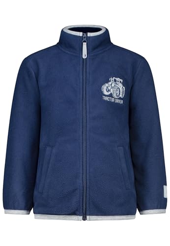 SALT AND PEPPER warme Jungen Fleece Jacke mit Traktor Stickerei