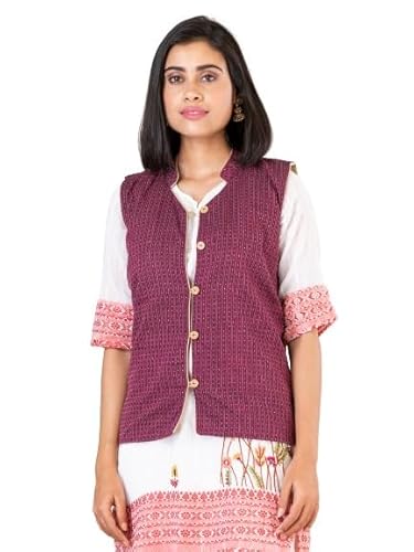 Cotton Traditional Ethnic Wear Handmade Jacket for Womens/Girl's