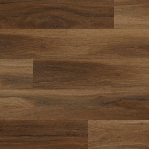 Allure Wide Plank Luxury Vinyl Flooring, Marble Cake Mahogany 9" x 60" x 8mm Thick Vinyl Planks with Click and Lock Installation, 1 Box 21.45 sqft