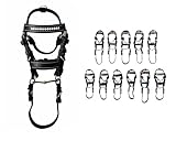 NETPROSHOP Dekotrense Leder Schlüsselanhänger Minitrense Länge ca. 14 cm Mini Trense, Auswahl:Strass