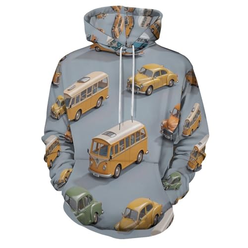 Pull à capuche imprimé mignon sans décoloration sweat léger pour toutes saisons