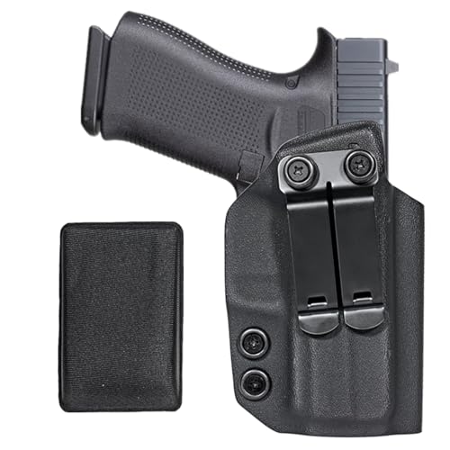 Kydex IWB Holster with Comfort Foam Pad Wedge Kit for Glock 43 43X MOS Red Dot Optics Cut Ready Inside The Waistband Appendix Concealed Carry