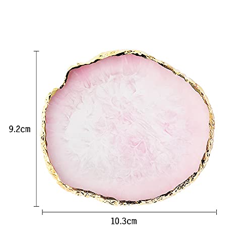 Hars agaatstuk, nail art palet, make-up paletten, manicure, geschilderd palet, hars, gel, polish paletten, nagelkunst… - Image 7