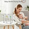 Water Bottle Drying Rack,Stainless Steel Bottle Rack Dryer, Plastic Bag Drying Rack, Dry Rack for Bottles,Space Saving Countertop Rack for Glass,Cups, Mugs,Mason Jars and Sports Bottles