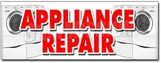 48" Appliance Repair Decal Sticker Refrigerator Washer Dryer All Brands Home