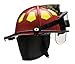 Fire Helmet Red Fiberglass