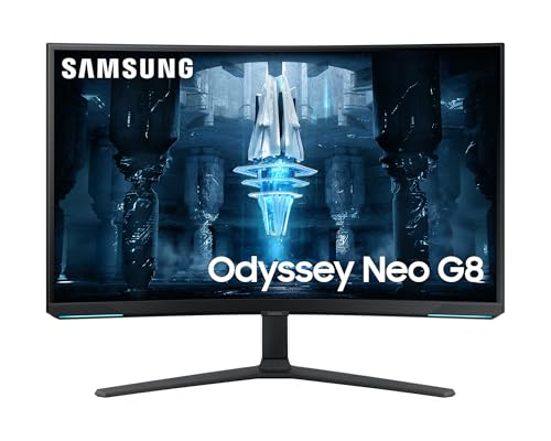 SAMSUNG LS32BG850NPXEN - Monitor Curvo Gaming 32'' Neo QLED 4K, 3840 x 2160, 21:9, 1.000.000:1, 1000R, 240 Hz, 1 ms, 350 CD/m², HDMI, FreeSync Premium Pro, Negro