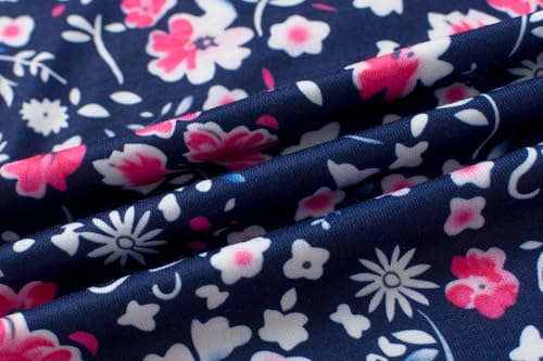 Image of Yekaty Girls Clothes Ruffle Shoulder High Low Hem Long Sleeve Top and Floral Pants 2 Piece Fall Outfits Clothing Set