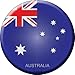 Australia Novelty Metal Circular Sign C-196