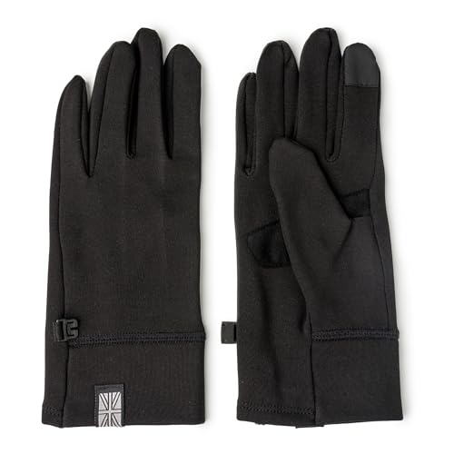 Britt's Knits Thermal Tech Cold Weather Winter Gloves Touch Screen Fleece Lining Gloves Unisex for Men and Women - Black, Small/Medium