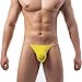 Boxer Briefs for Men Seamless Cotton Sexy Bulge Cool Seamless Comfortable Casual Fashion Loose Stretchy Sports Quick Dry Ultra Thin Elastic Yellow