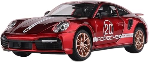 Image of 1:32 Scale Porsche Turbo 911 Toy Car | Metal Pullback Diecast Car for Kids with Openable Doors, Sound, Light Effects Toy for Car Enthusiasts (Color As Per Available)