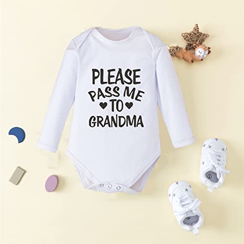 G-Amber Baby Boys Girls Romper Bodysuit Infant Funny Letter long Sleeves Jumpsuit Outfit 0-18Months2