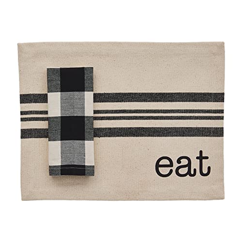 Mud Pie Table for 4 Placemat and Napkin Set,...