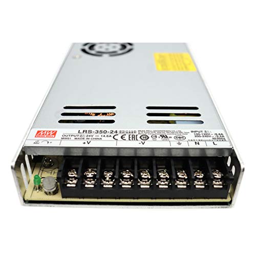 Mean Well LRS-350-24 AC/DC Switching Power Supply 350.4W 24V 14.6 Amp Single Output (LRS Series 350W 24V SMPS)