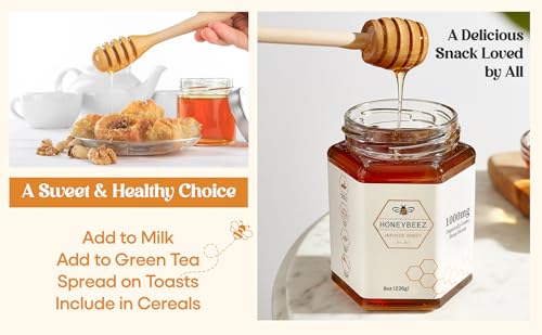 HoneyBeez miel cruda premium infusionada con cáñamo 8oz miniatura 7