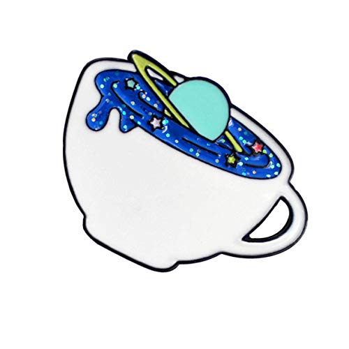 Xeminor Premium Coffee Mugs Brooch Pins Universe The Galaxy Space Planet Enamel Shirt Denim Backpack Badge for Kids