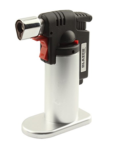 Blazer 189-9276 Fire Fox Butane Refillable Mini Torch, Silver #TOP9