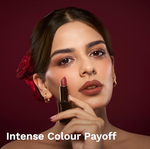 Image of Pilgrim Matte Bullet Lipstick Intense Colour Transferproof & Smudgeproof Nude Kiss -31