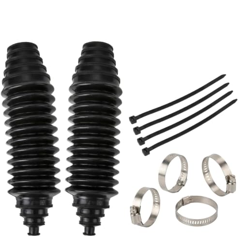 Image of BRIOTA Universal Inner Tie Rod Boot Kit,Silicone Steering Rack Bellow, Adjustable Dustproof Tie Rod Gaiter with Fasteners,Heavy Duty Steering Replacement for Cars,SUVs & Light Trucks