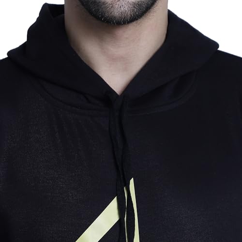 Image of Mack Jonney Printed Hooded Cotton Fleece Hoodie for Men-MACK32358