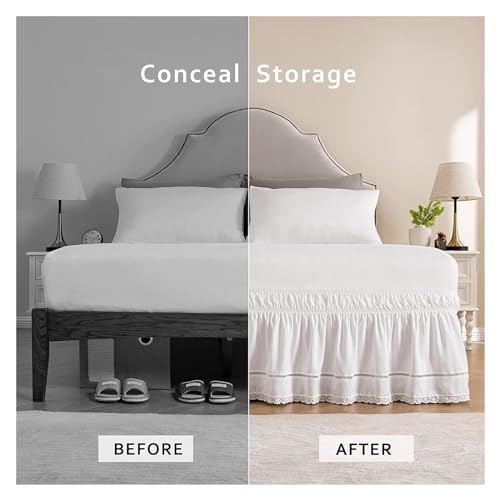 Ropa de cama suave de encaje blanco para dormitorios matrimoniales 6