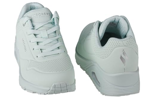 Skechers Damen Uno Frosty Kicks Sneakers, Mint Durabuck Textile Trim, 39 EU