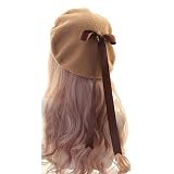 Lolita Sweet French Beret Cap Bow Painter Hat Kawaii Preppy Style Female Casual Artist Hat for Girls