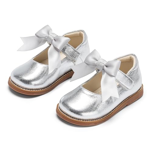 Image of PHIRAMIN Toddler Girl Mary Jane Dress Shoes-Little Girl School Uniform Shoes for Wedding Party