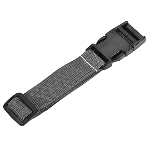 Image of MECCANIXITY Utility Strap with Buckle 1x20 Inch Polyester Quick Release Adjustable Belt for Travel Outdoor Bag Luggage Packing (Gray)