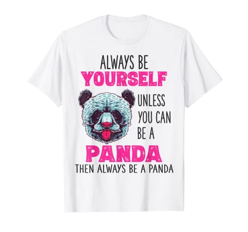 Lindo regalo de pandas divertidos regalos para amantes de los pandas para niñas Camiseta