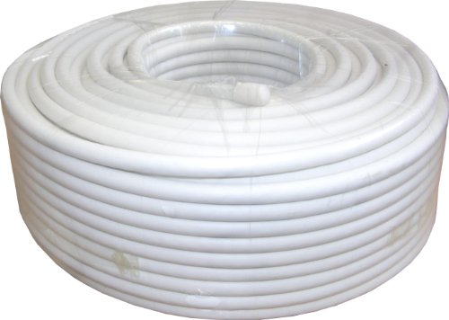 G-Tech Câble d'antenne Sat RG-6 Blanc 50 m Cover