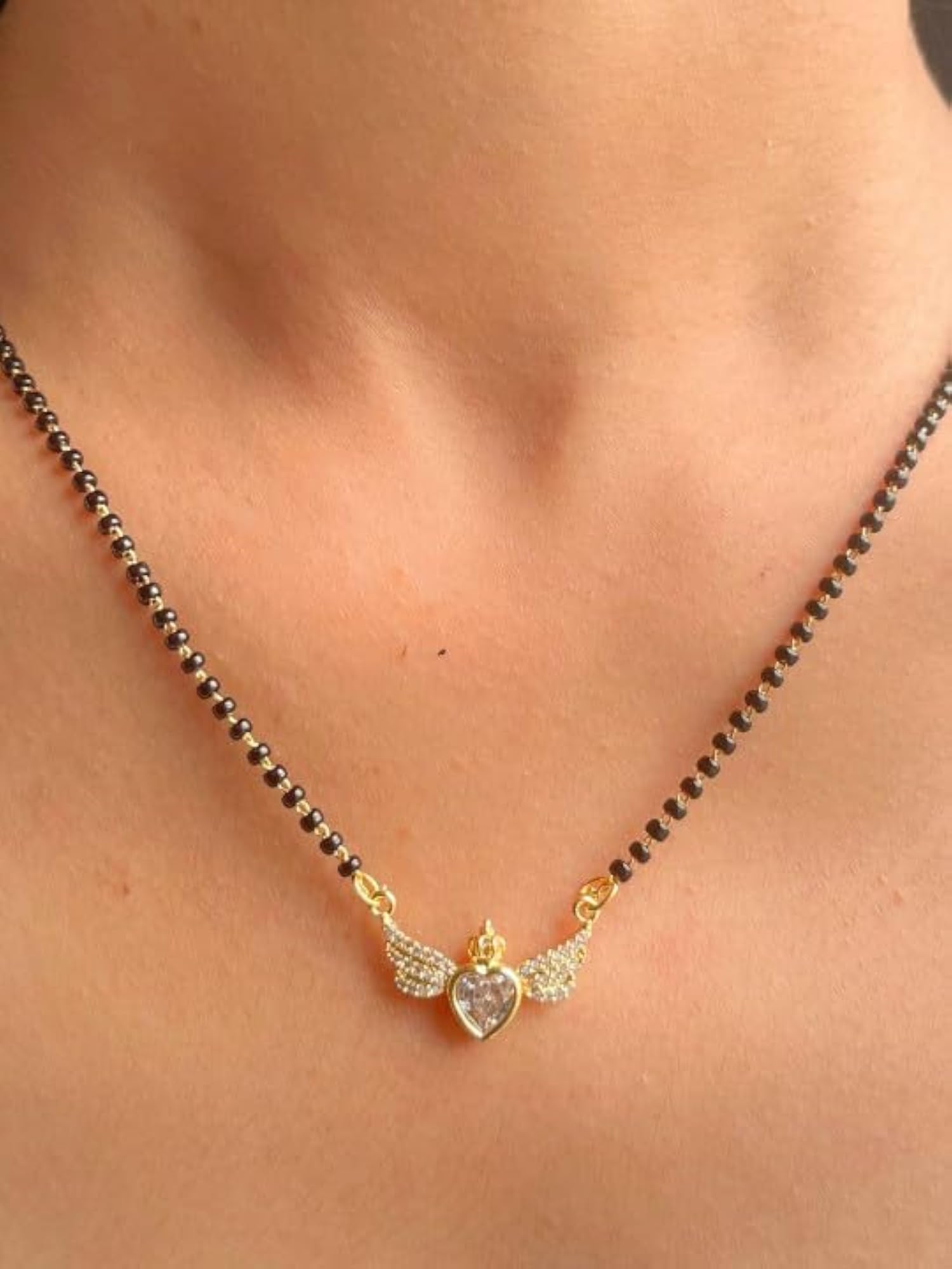 Women's Aarya Mangalsutra with Plated Artificial Stones