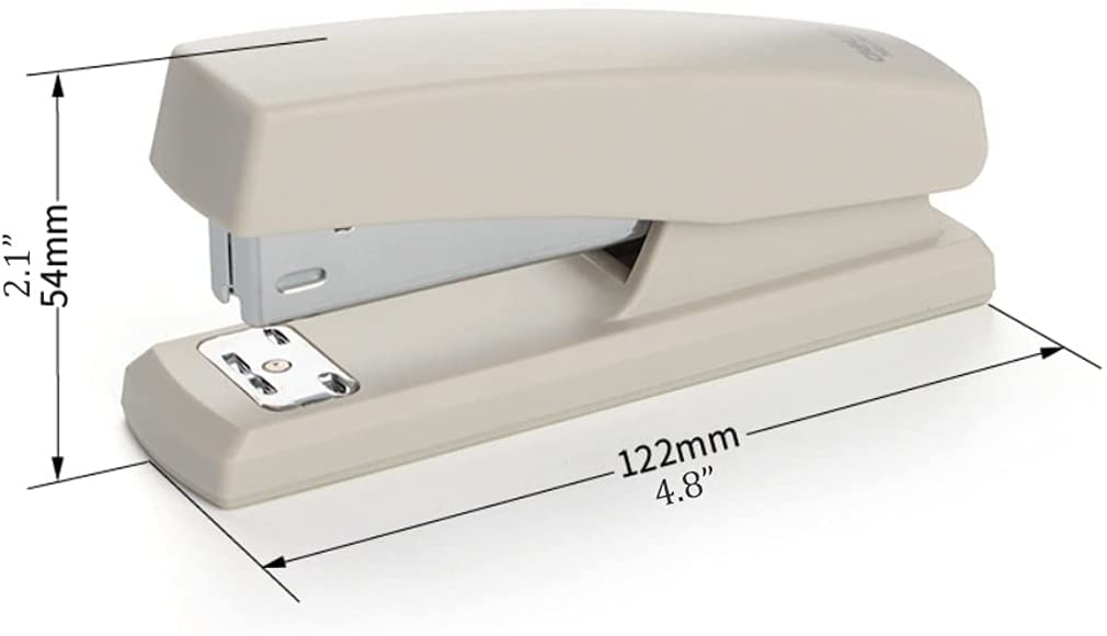 Manueller Hefter for den Heimgebrauch, Büro, großer, müheloser Desktop-Hefter mit einer Kapazität von 20 Blatt, einfach zu ladende ergonomische